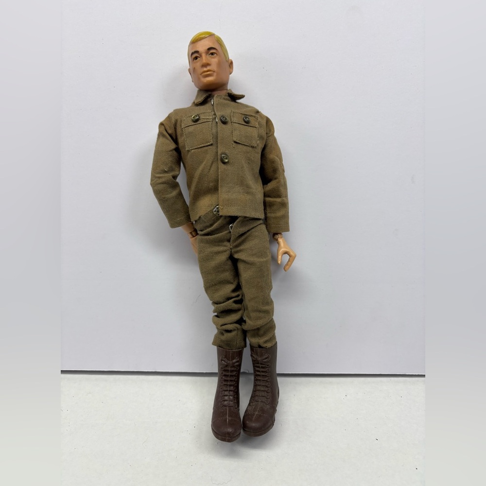 1964 GI Joe Rare Blonde Soft Painted Head With Fatigues Made In USA